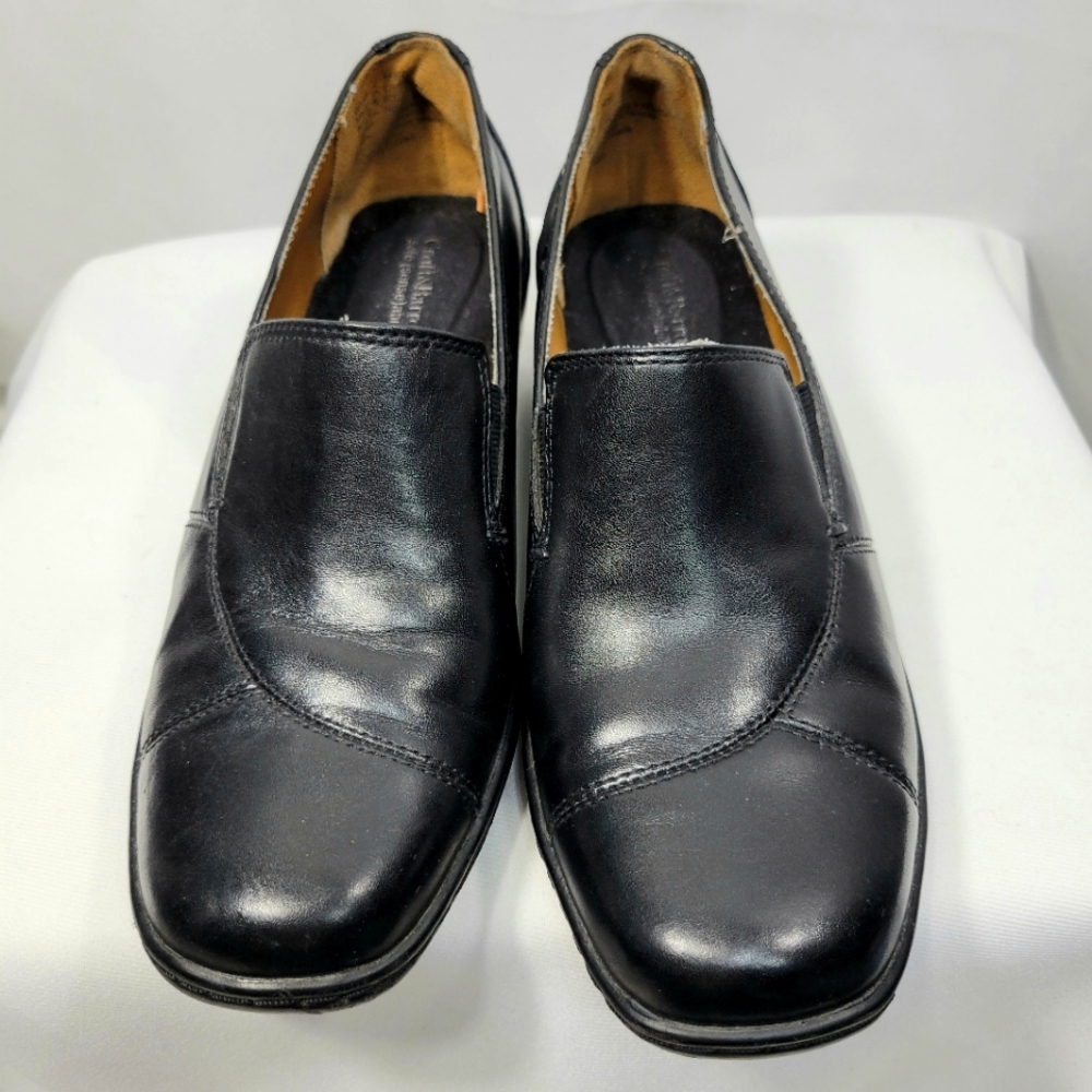Croft & Barrow Sole(sense)ability Black Leather Slip On Loafers Size 7M
